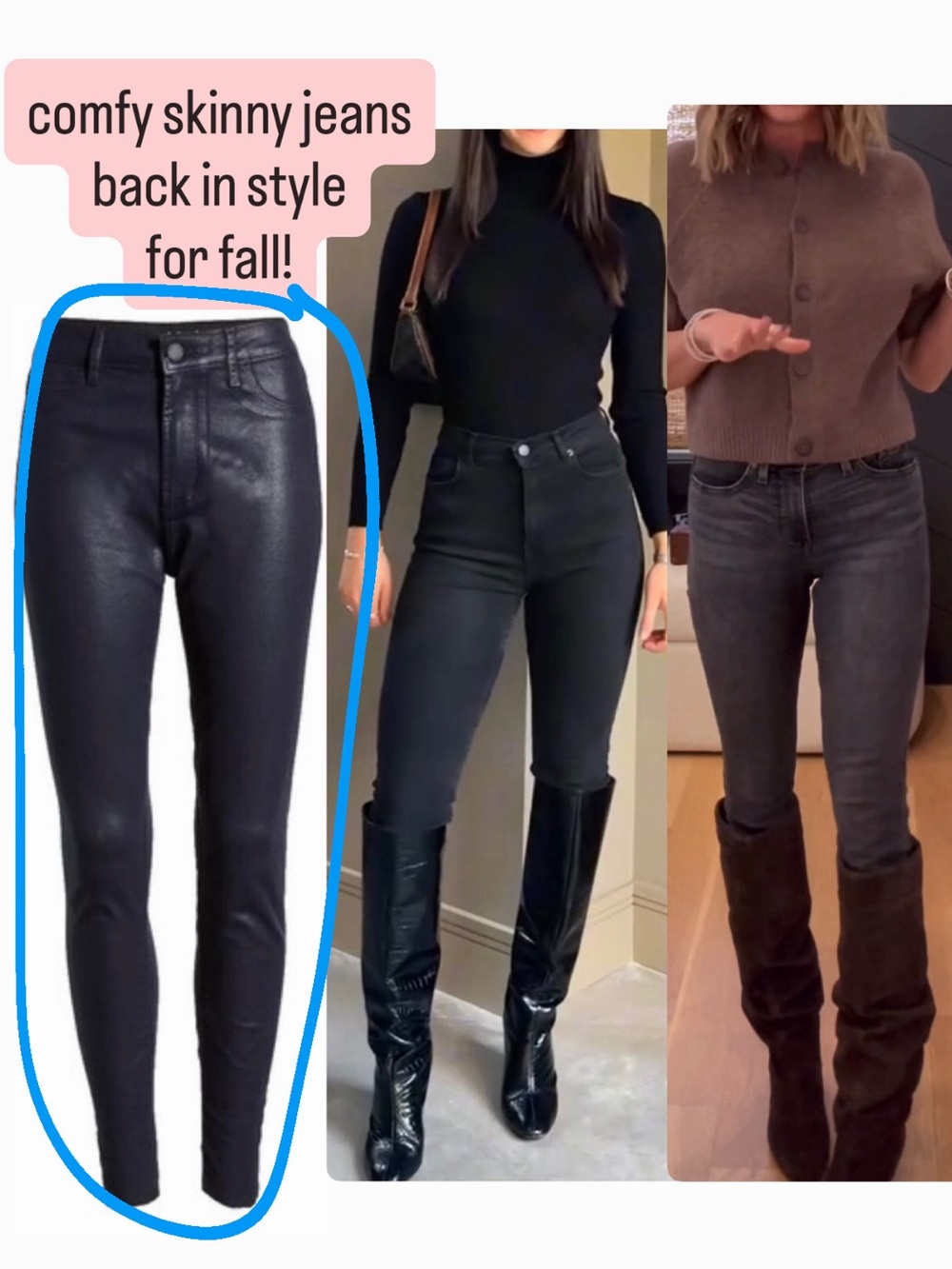 NWT! Coated Chic Shiny Pants in Dark Denim by Articles of Society